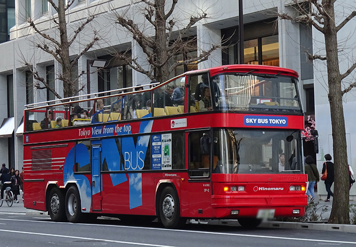 「スカイバス」に乗って小さな東京巡りへ